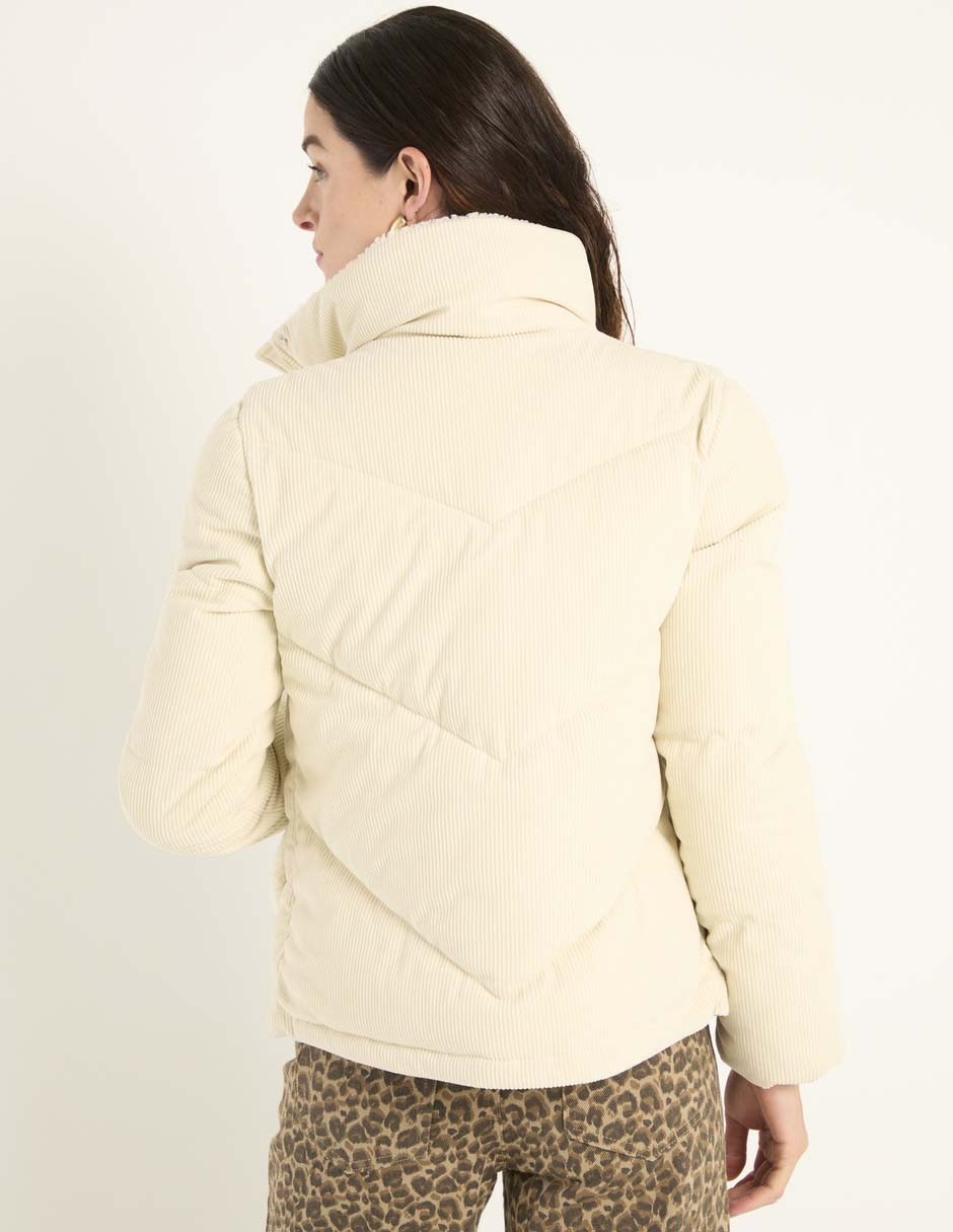 CHAMARRA ANNE KLEIN, CH, CREMA CLARO AK