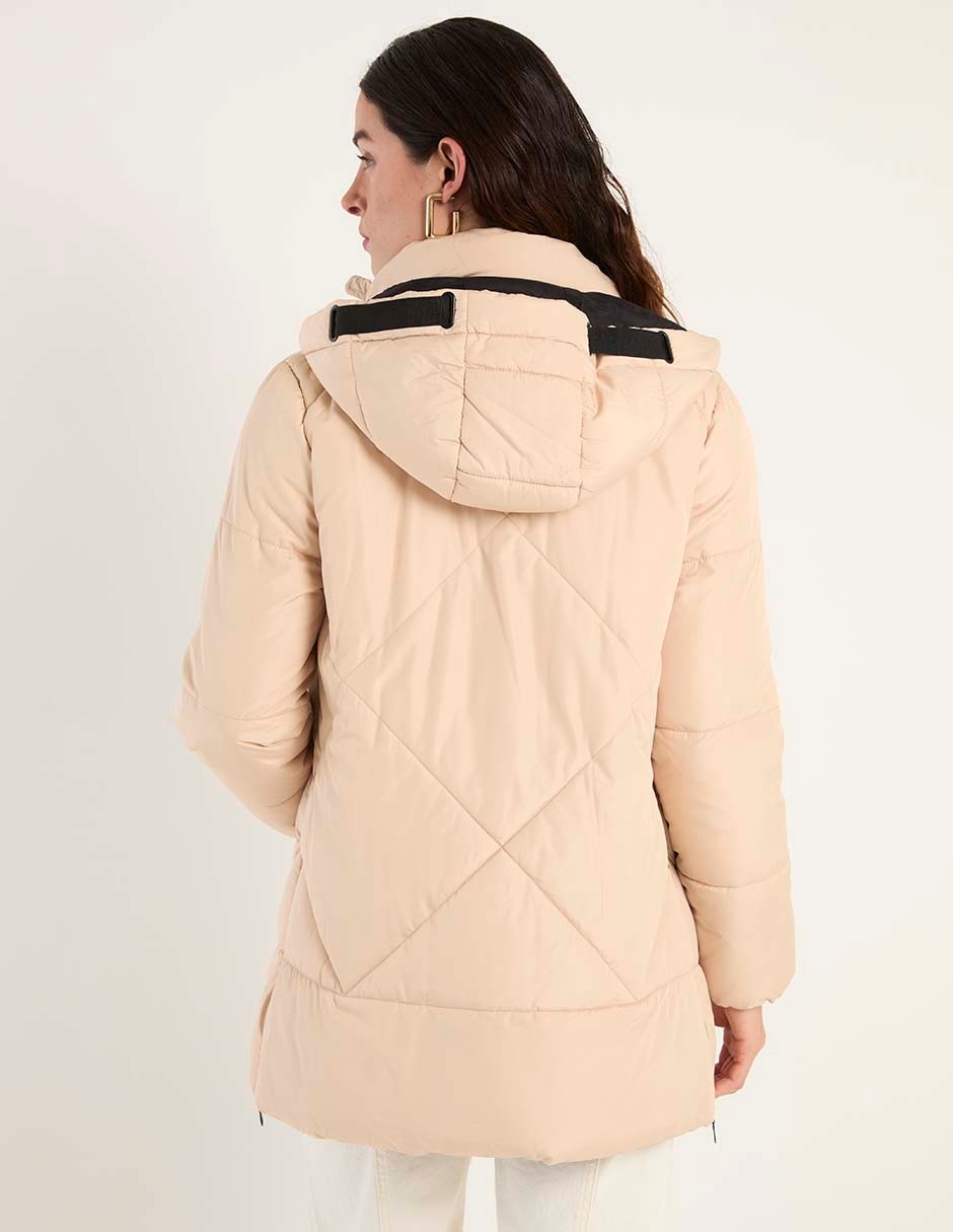 CHAMARRA ANNE KLEIN, CH, BEIGE AKDOBORA