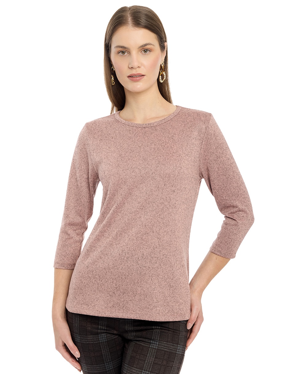 Blusa manga 3/4 para mujer Blusa manga 3/4 para mujer