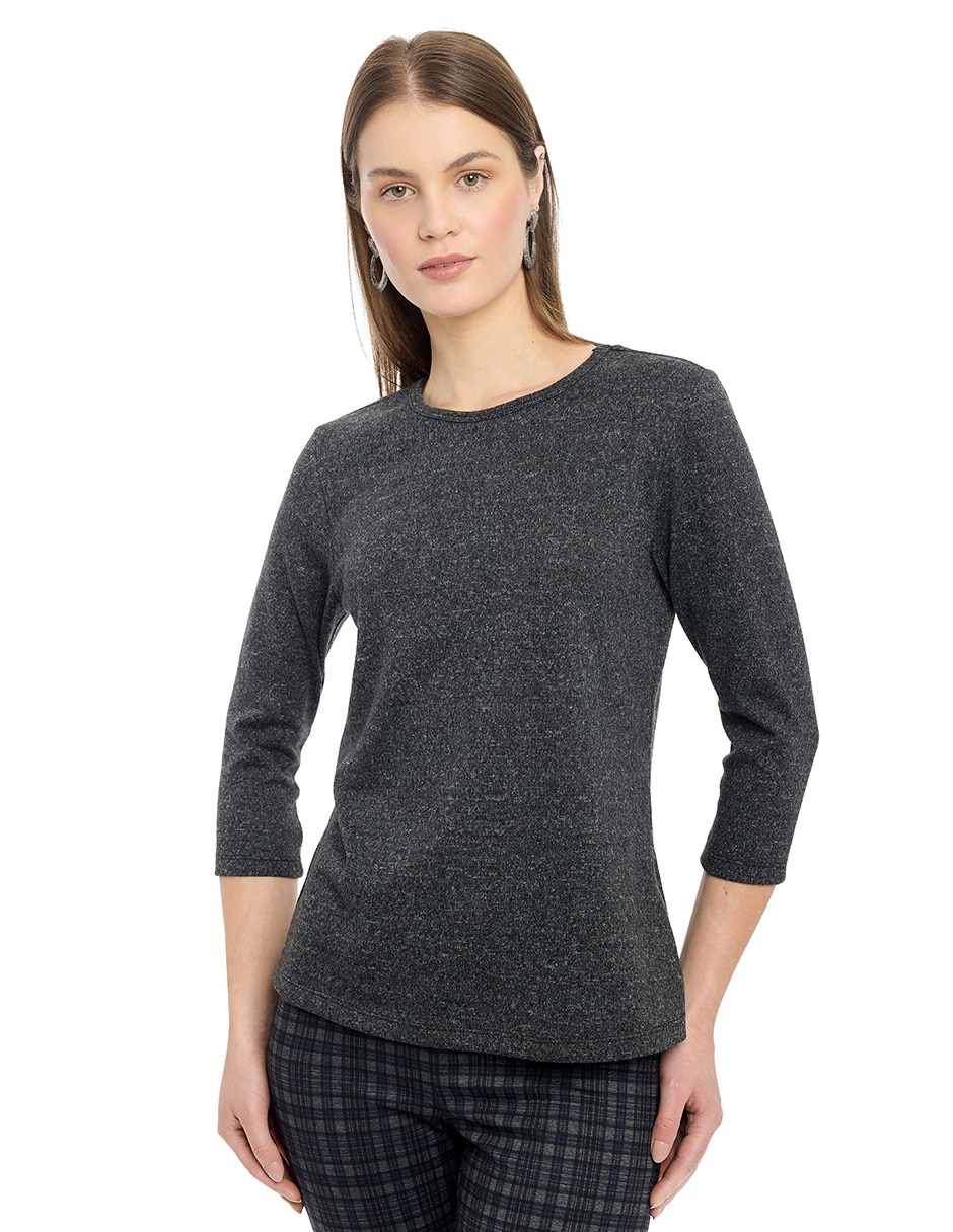 Blusa manga 3/4 para mujer