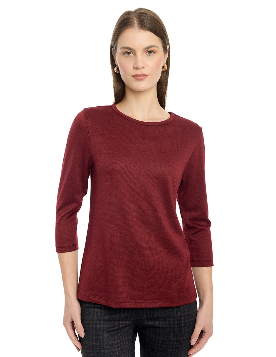Blusa manga 3/4 para mujer Blusa manga 3/4 para mujer