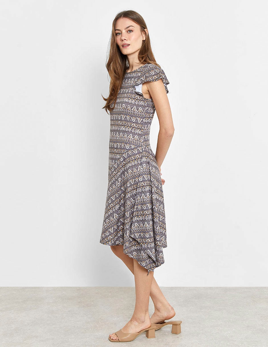 Vestido a la rodilla casual para mujer 2