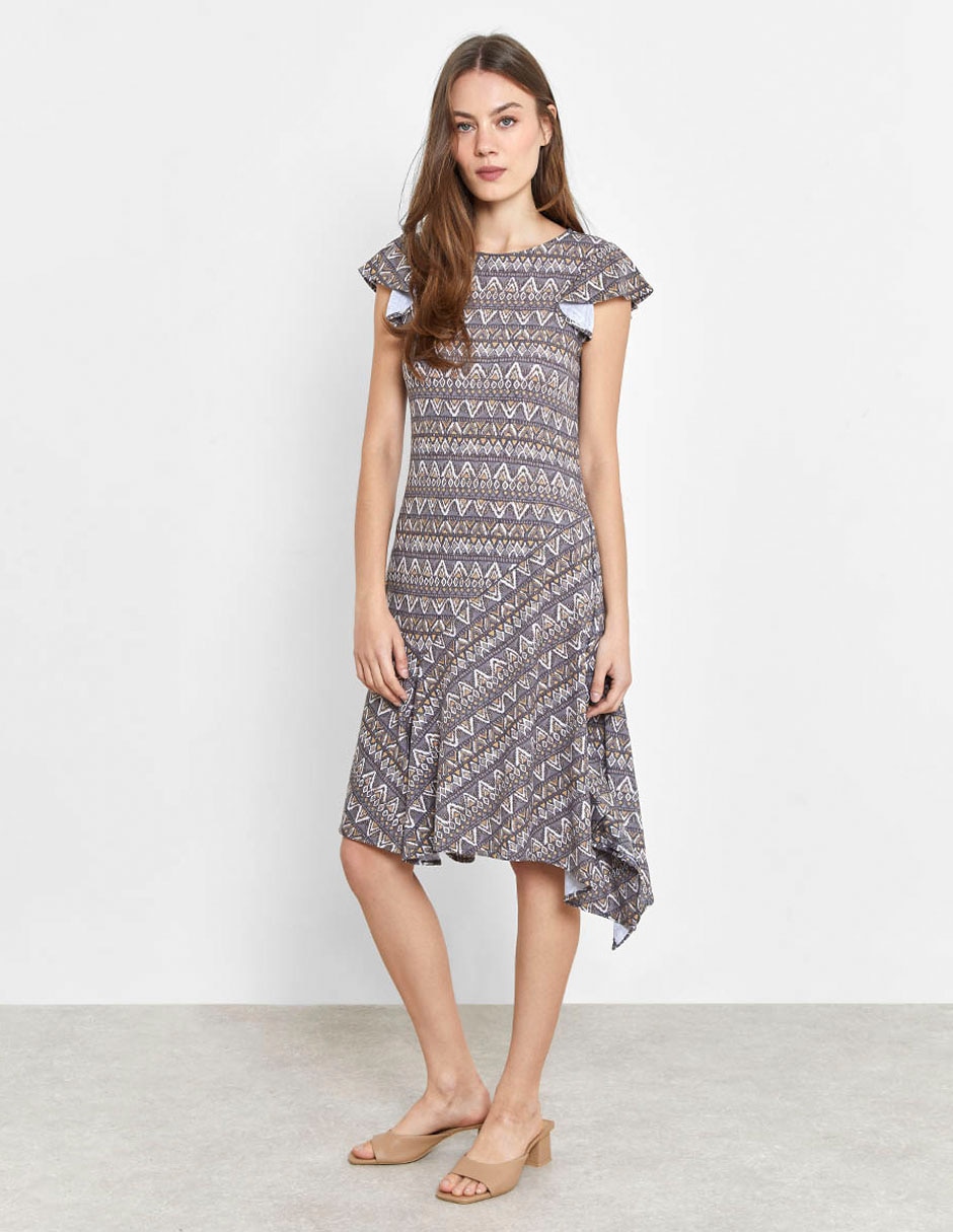 Vestido a la rodilla casual para mujer 5
