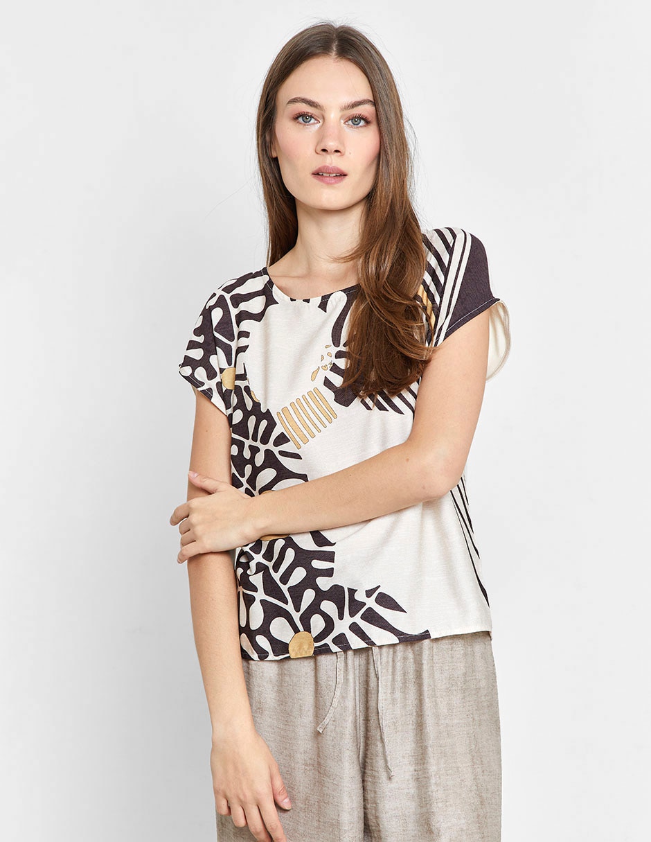 Blusa manga corta para mujer Blusa manga corta para mujer