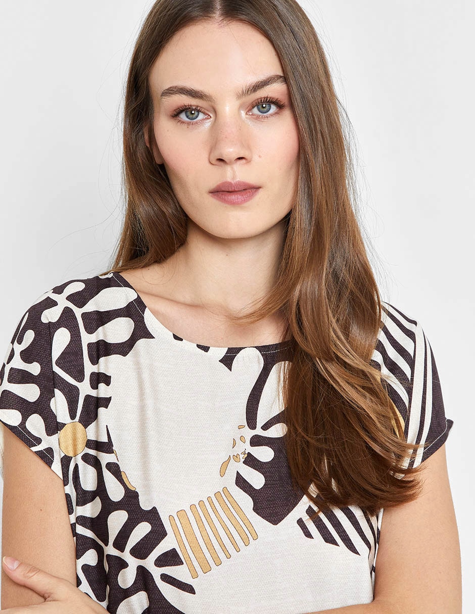 Blusa manga corta para mujer 5