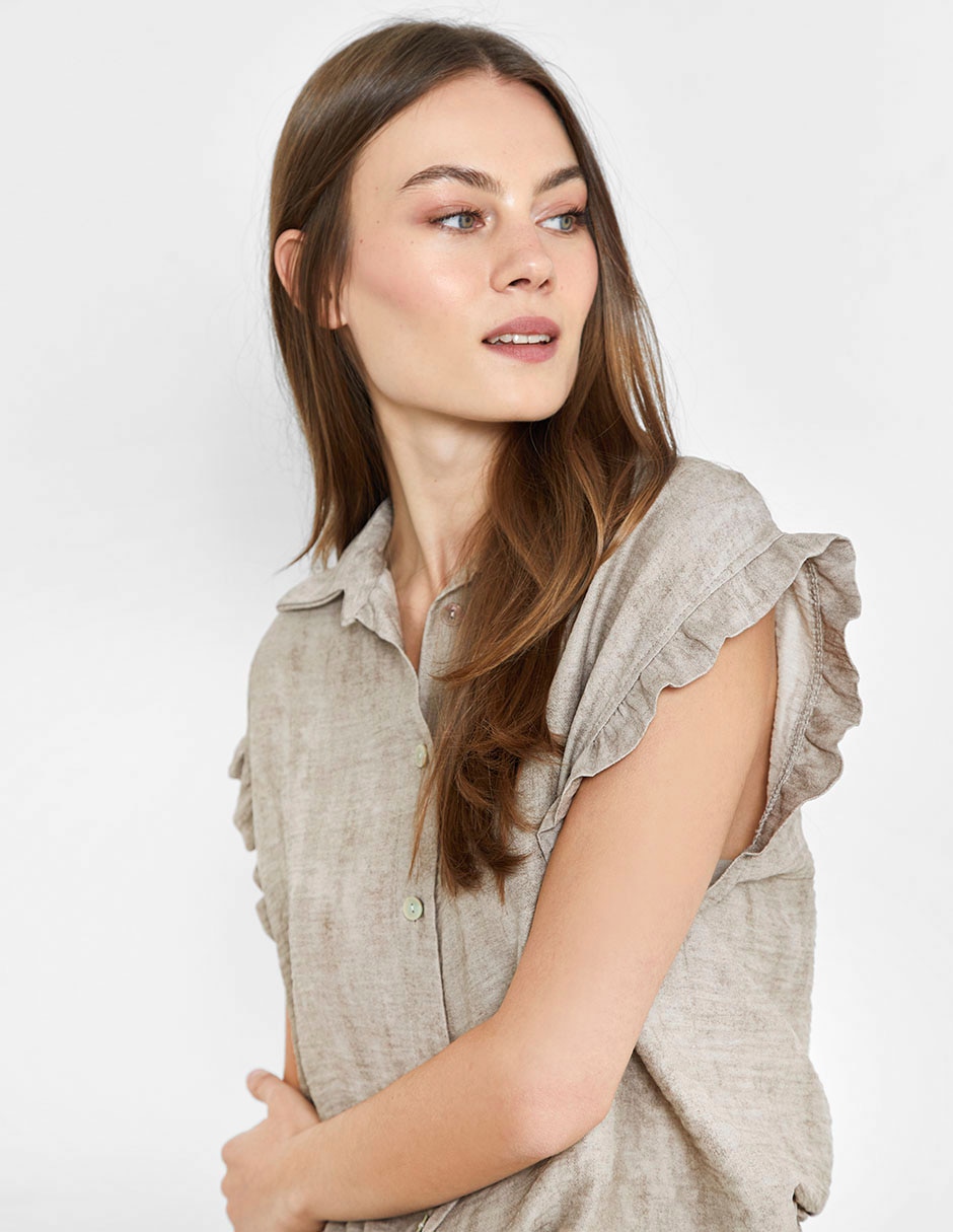 Blusa manga corta para mujer 3