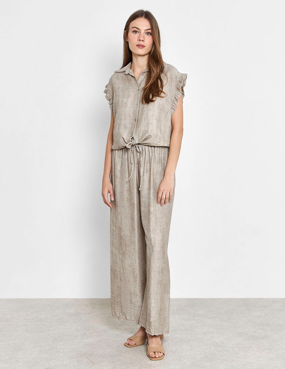 Pantalón relaxed amplio para mujer 5