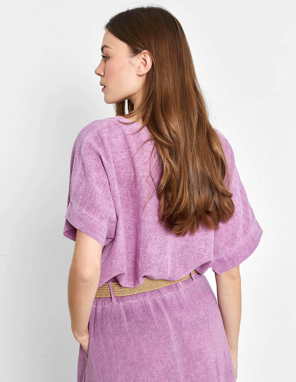 Blusa manga al codo para mujer 2