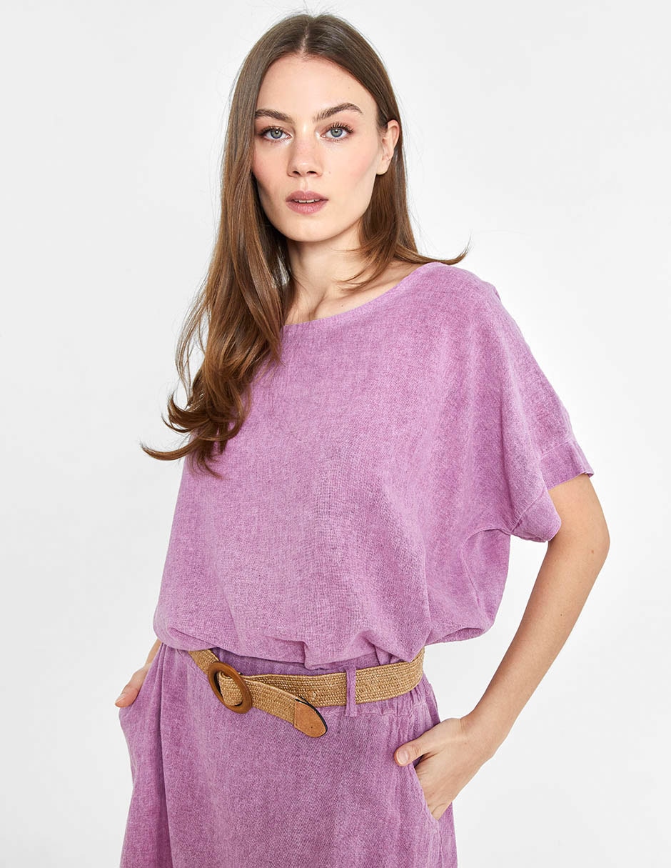 Blusa manga al codo para mujer 4