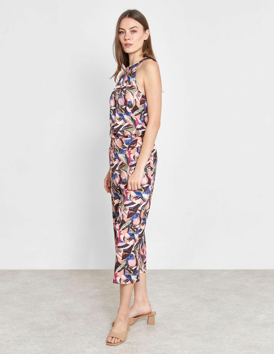 Pantalón capri amplio para mujer 4