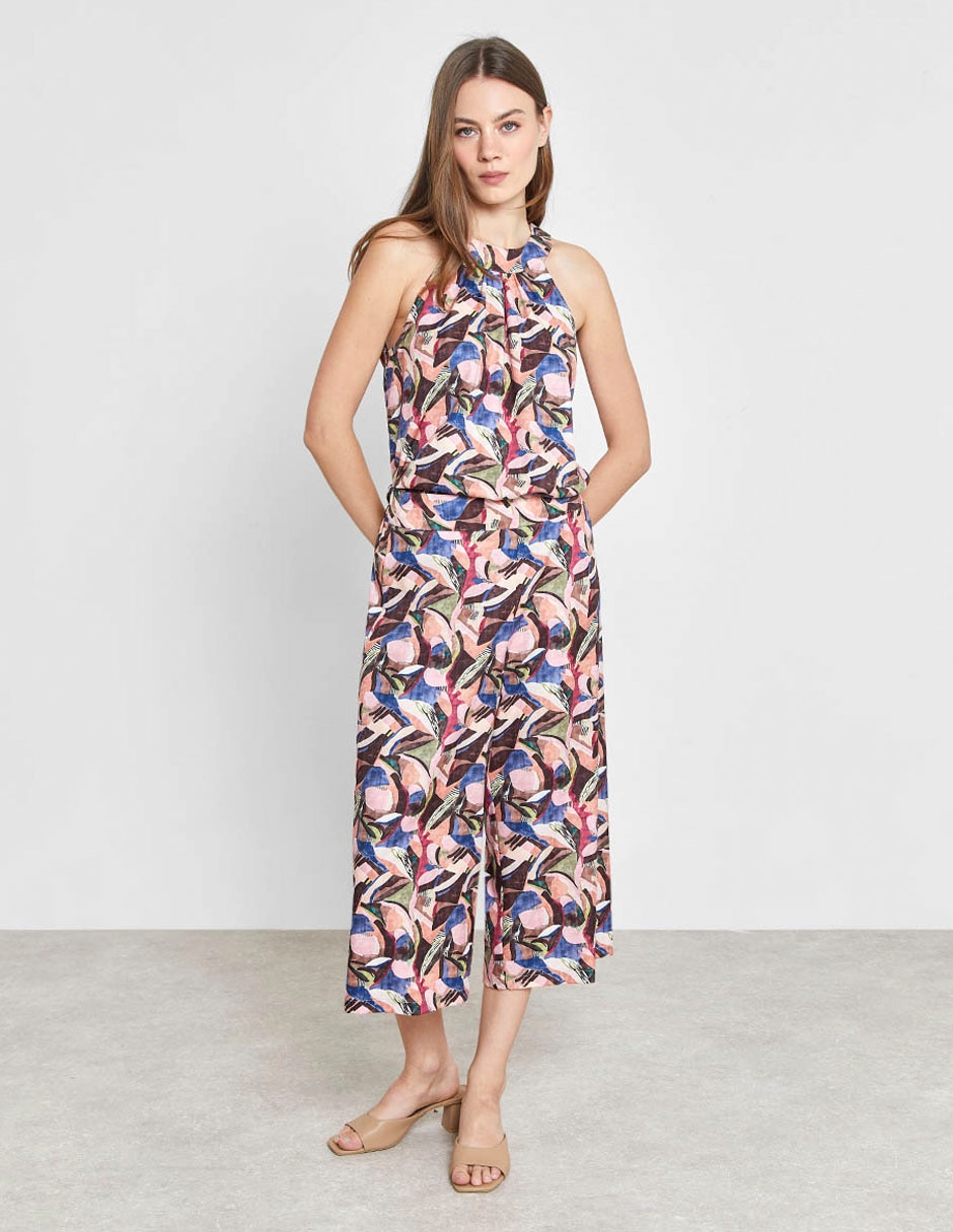 Pantalón capri amplio para mujer 5