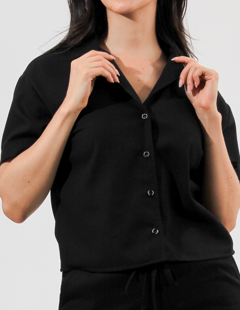 Blusa manga corta para mujer 4