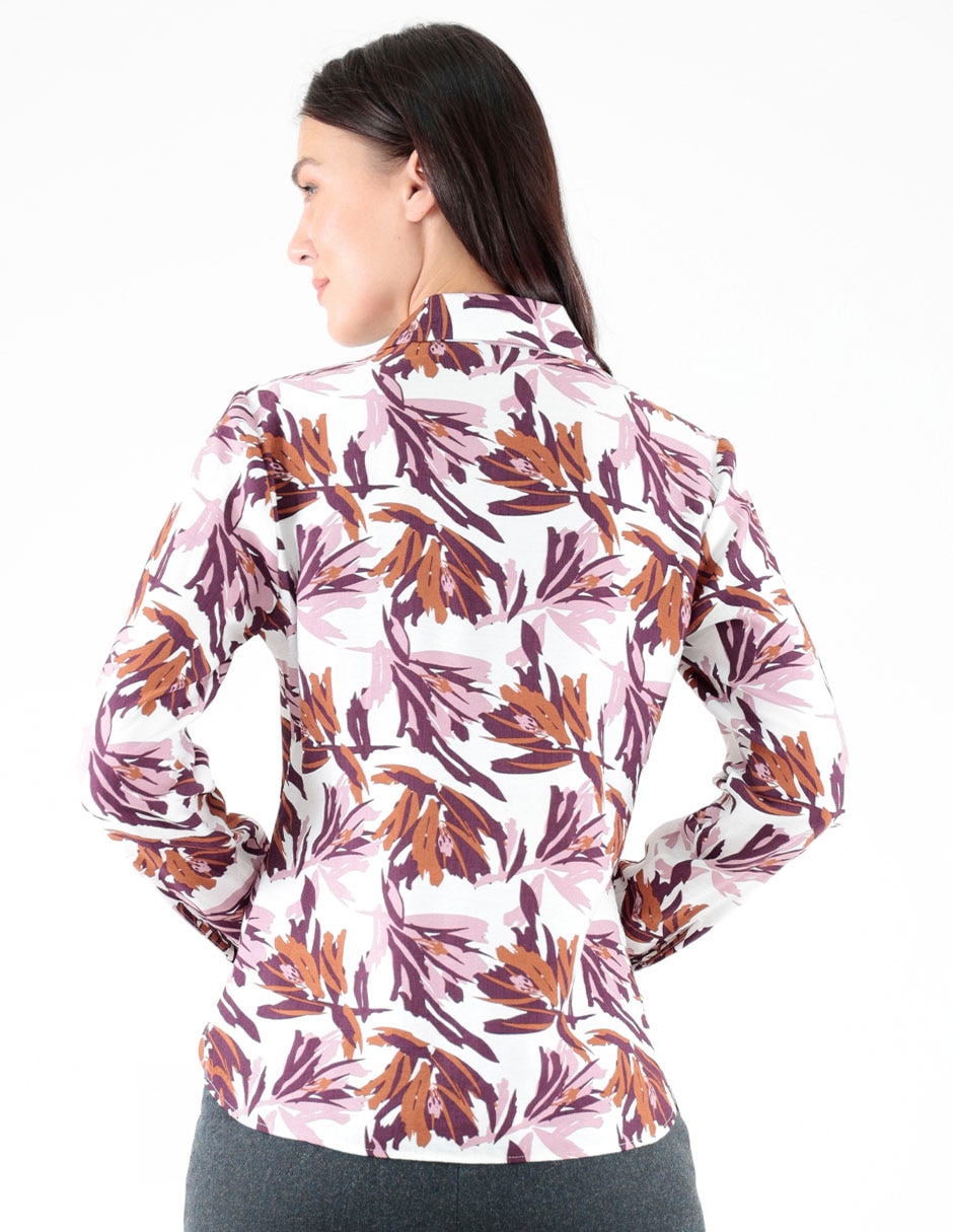 Blusa camisera manga larga para mujer 2