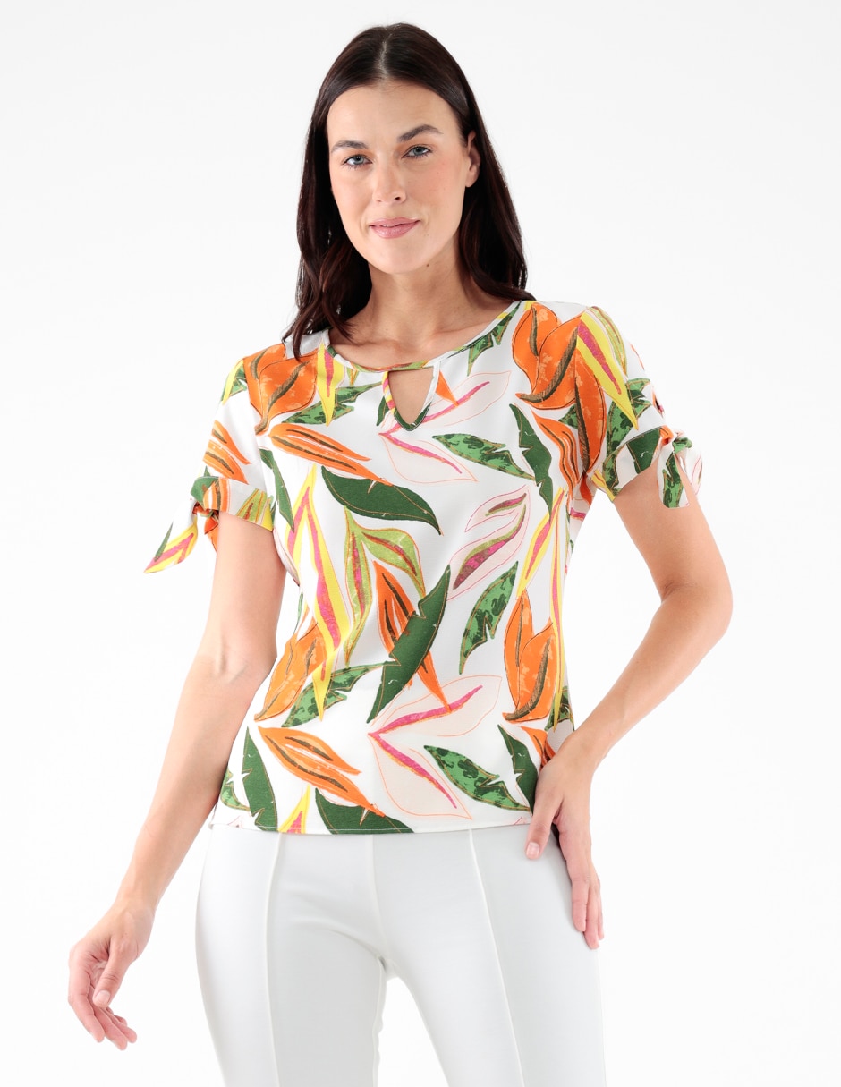 Blusa manga larga para mujer