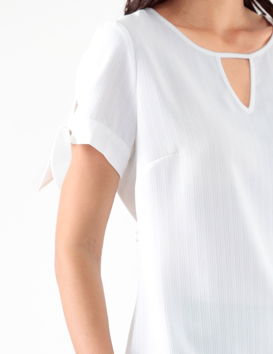 Blusa manga corta para mujer 4