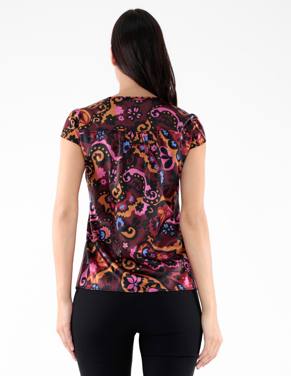 Blusa manga corta para mujer 2