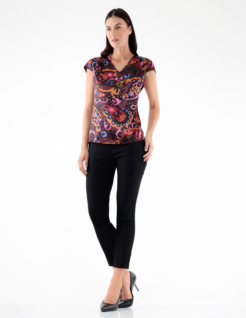 Blusa manga corta para mujer 3