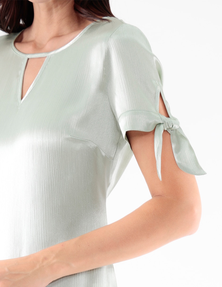 Blusa manga corta para mujer 4