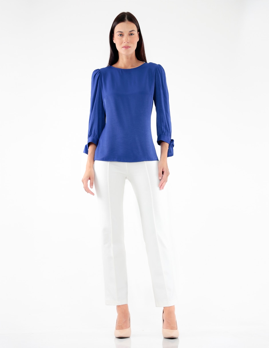 Blusa manga larga para mujer