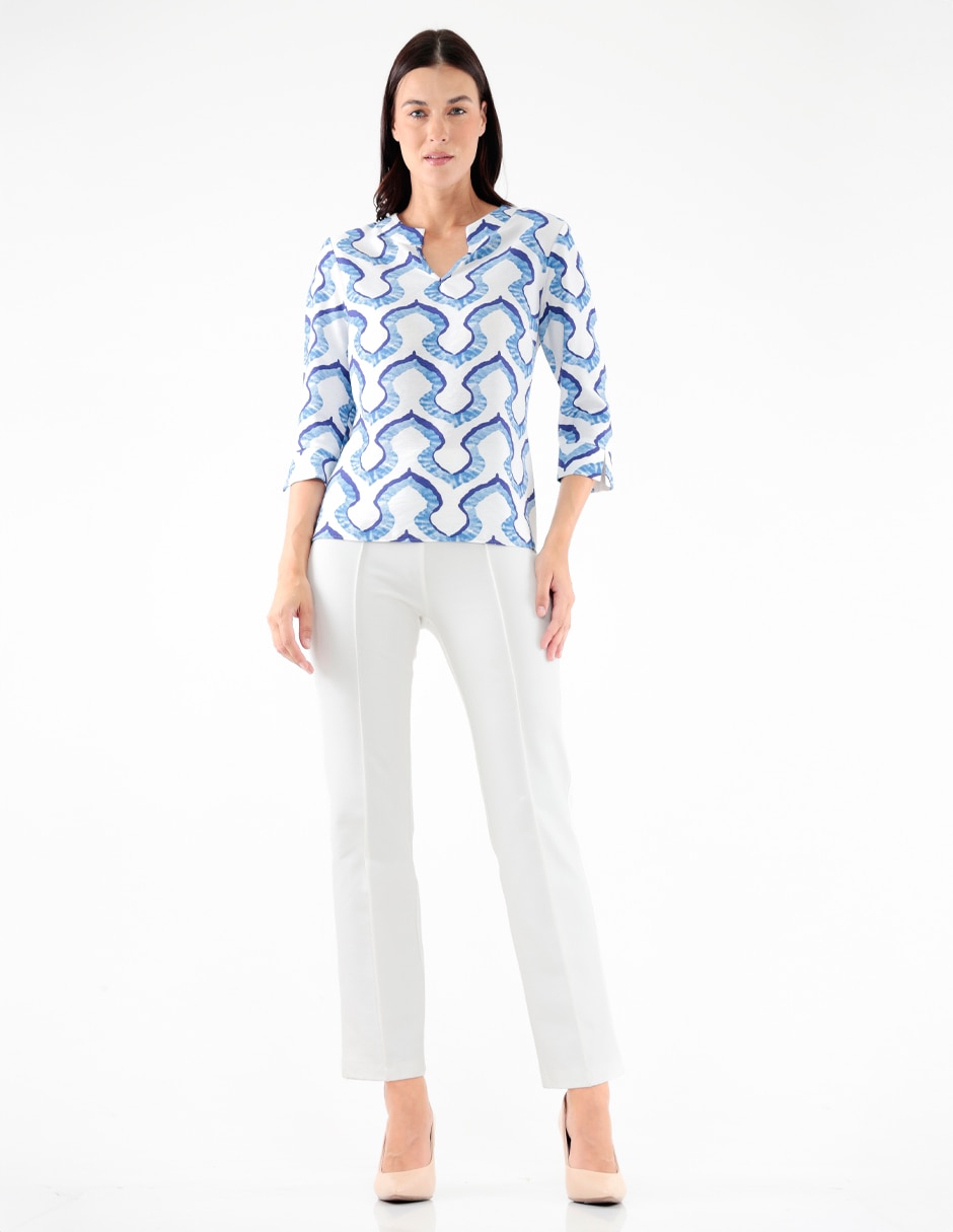 Blusa manga 3/4 para mujer 4