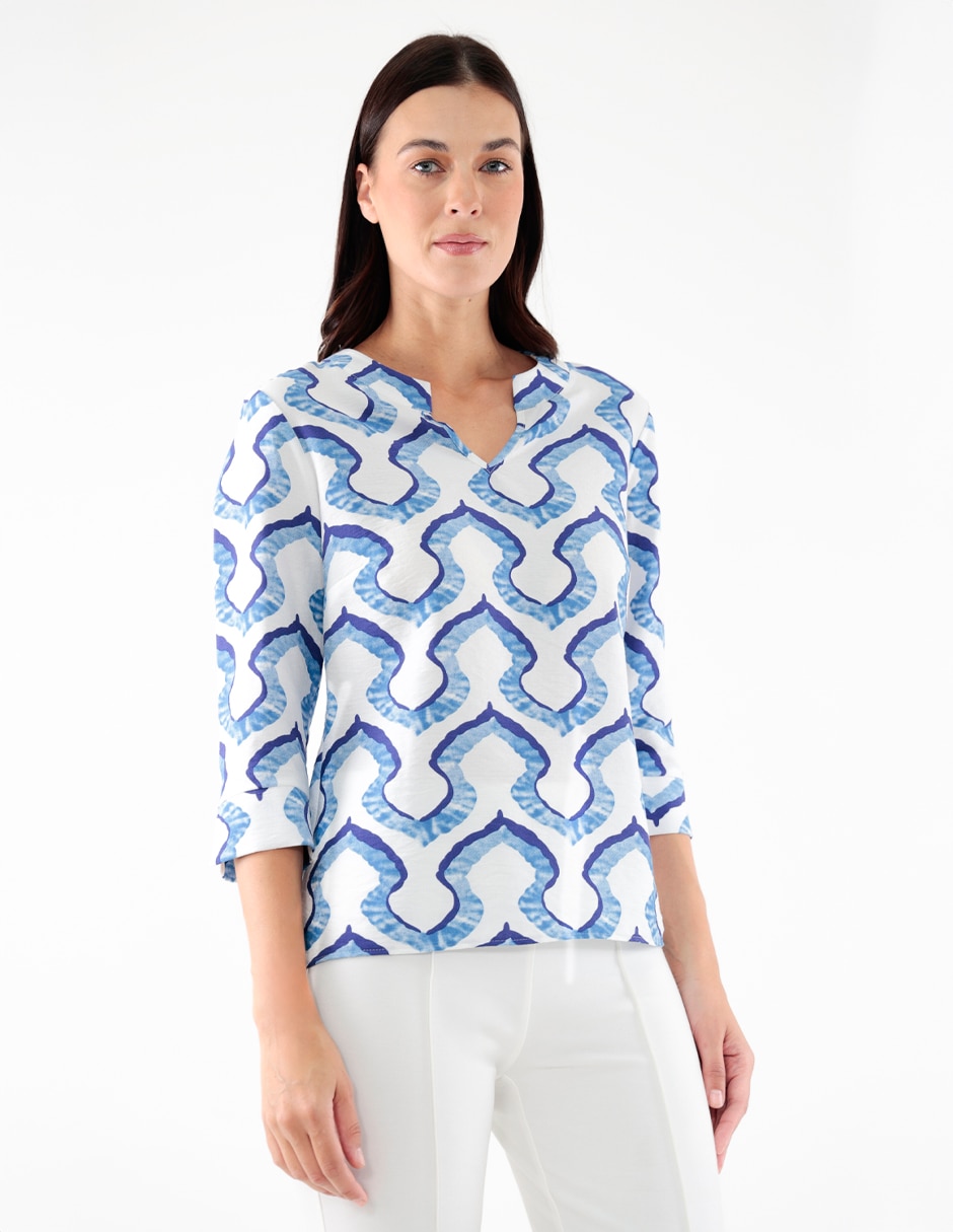 Blusa manga 3/4 para mujer Blusa manga 3/4 para mujer