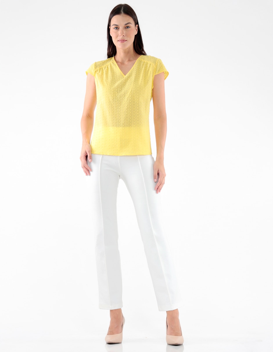 Blusa manga corta para mujer 3