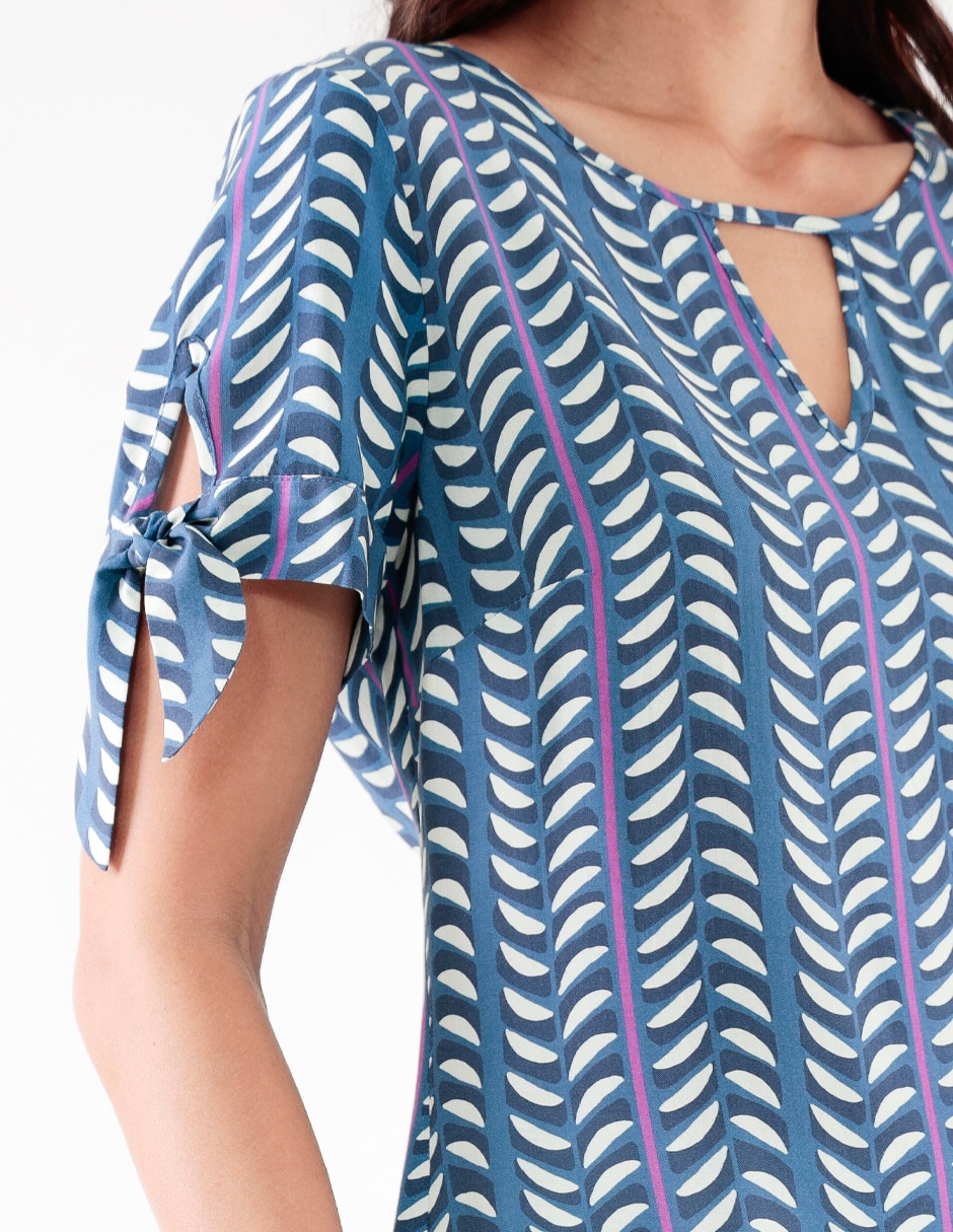Blusa manga corta para mujer 4