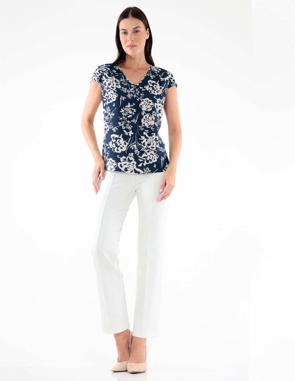 Blusa manga corta para mujer 3