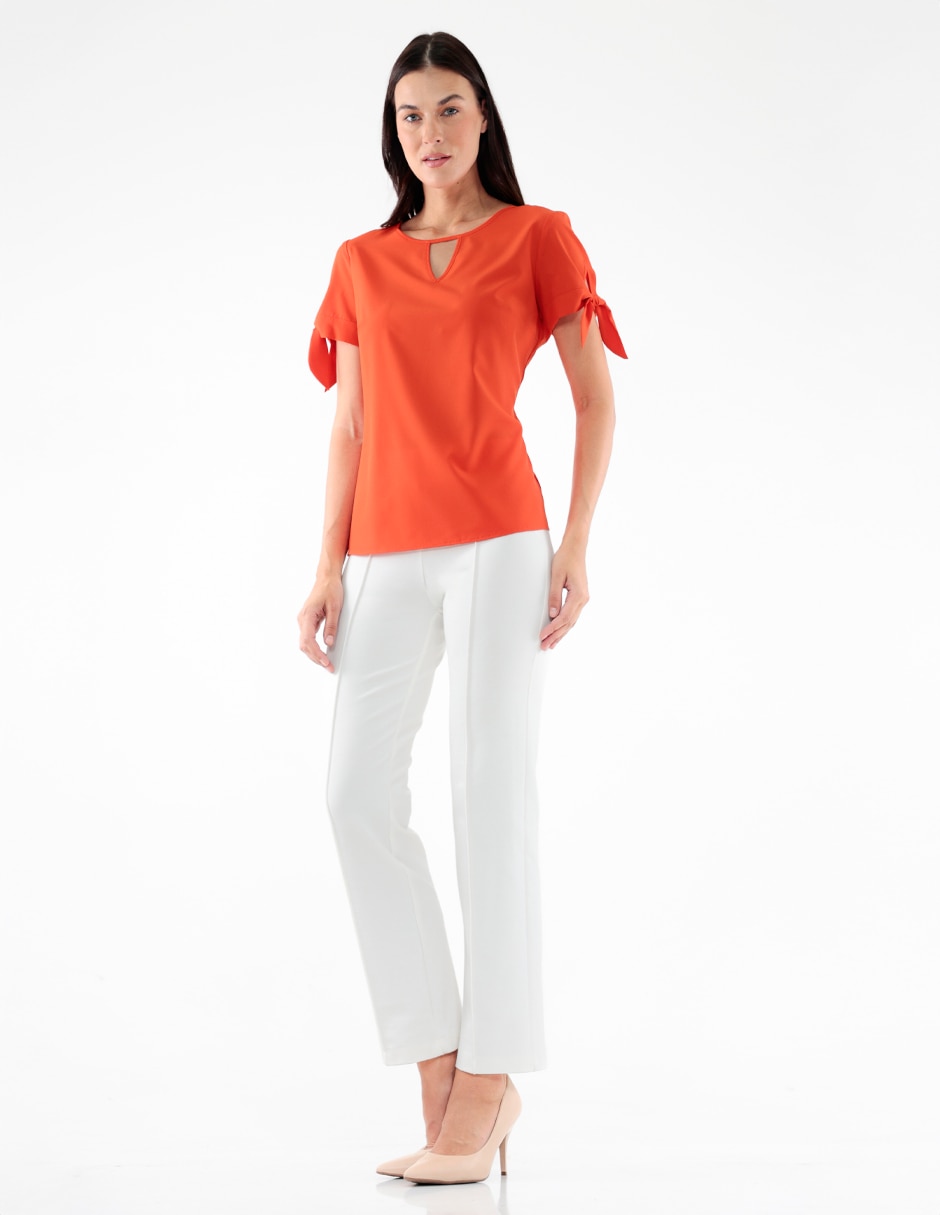 Blusa manga corta para mujer 3