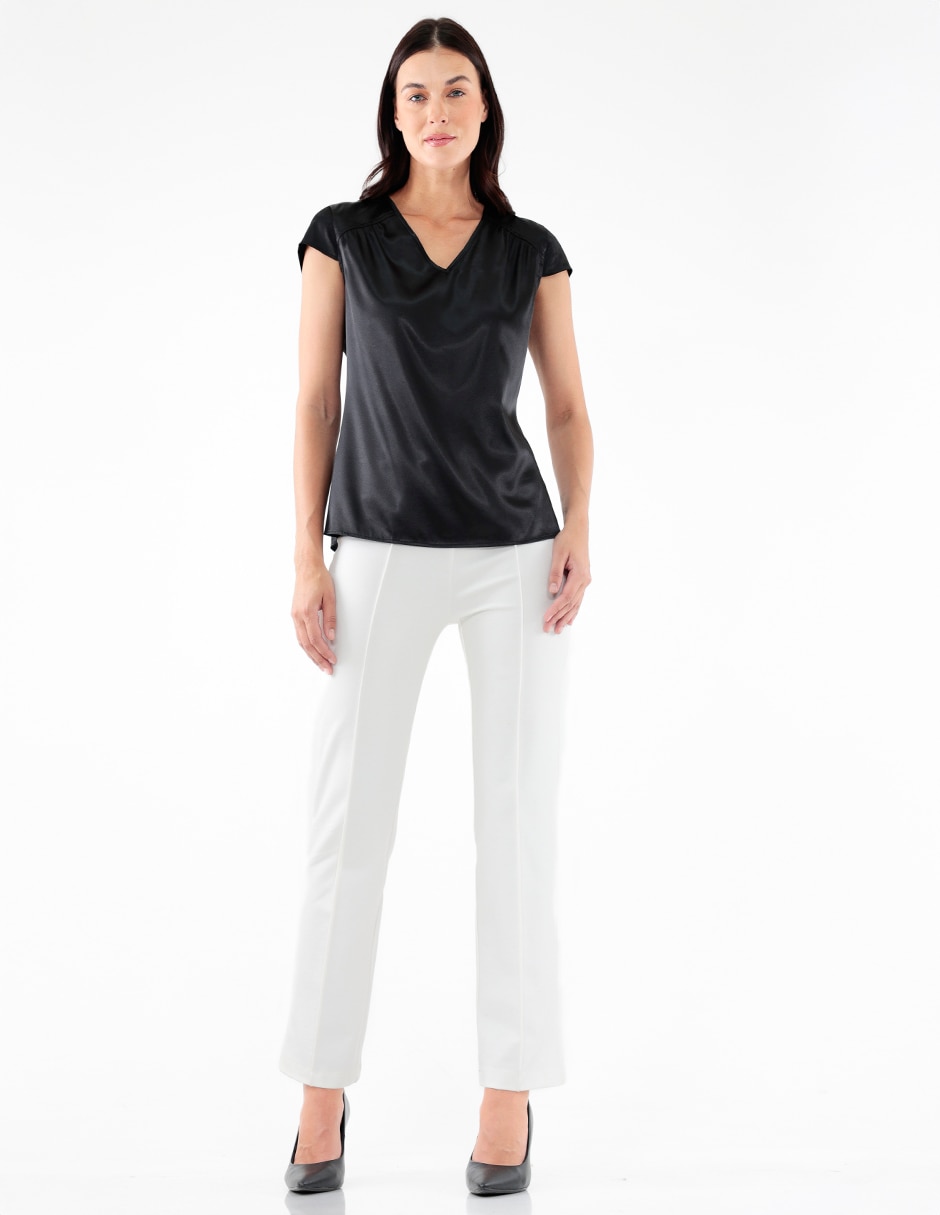Blusa manga corta para mujer 3