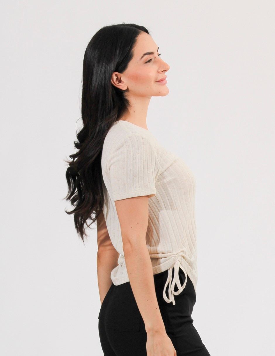 Blusa manga corta para mujer 3