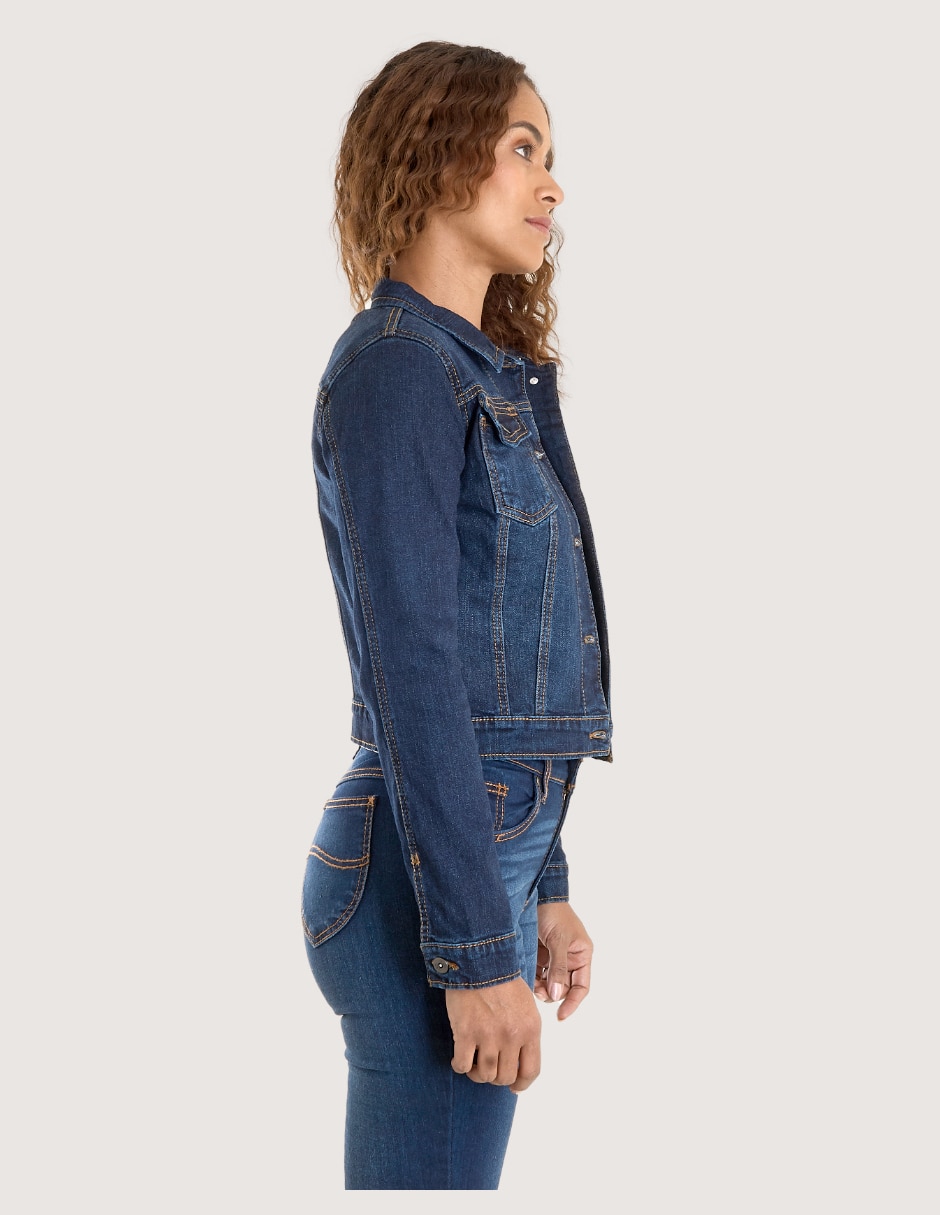 Chamarra denim de mezclilla para mujer 3