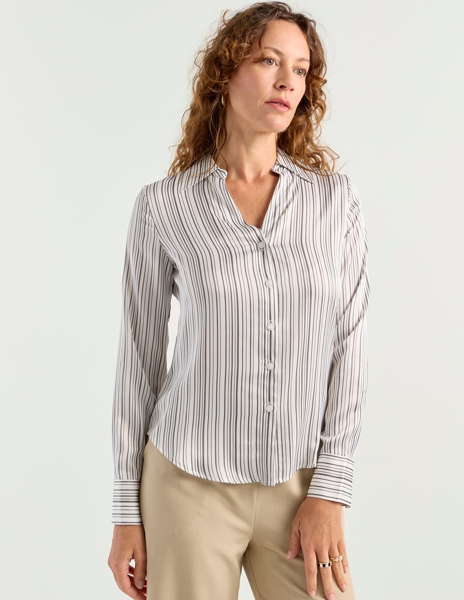 Blusa manga larga para mujer