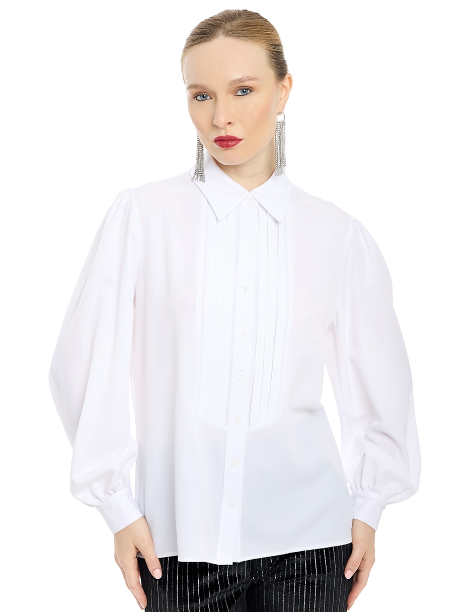Blusa camisera manga larga para mujer Blusa camisera manga larga para mujer