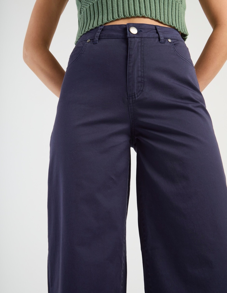 Pantalón relaxed wide leg para mujer 4