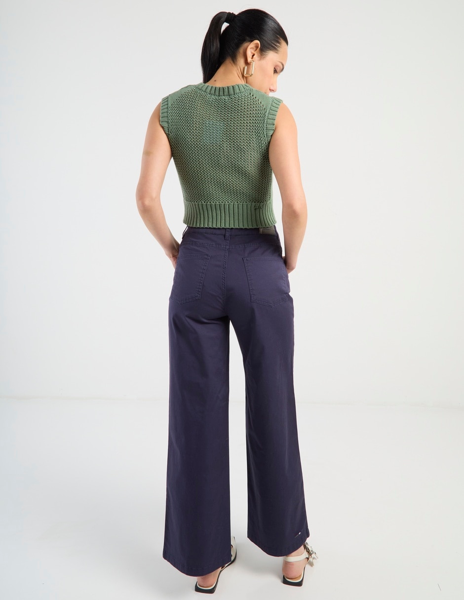 Pantalón relaxed wide leg para mujer 6