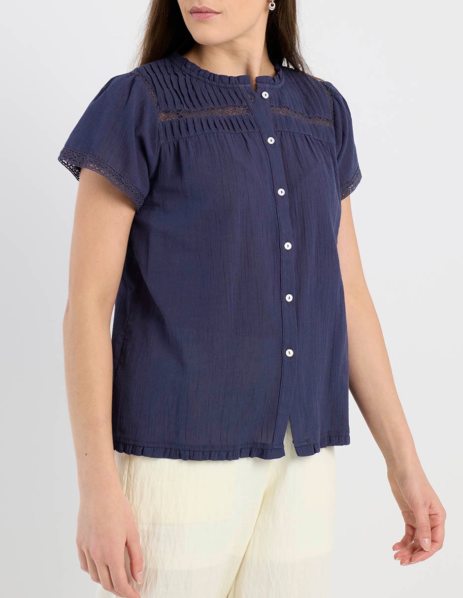 Blusa Charol By October manga corta para mujer 5