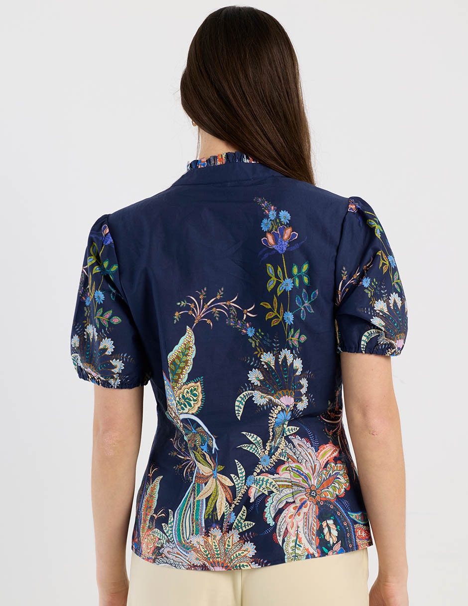 Blusa Charol By October manga corta para mujer 6