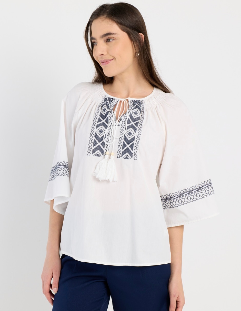 Blusa manga 3/4 para mujer Blusa manga 3/4 para mujer
