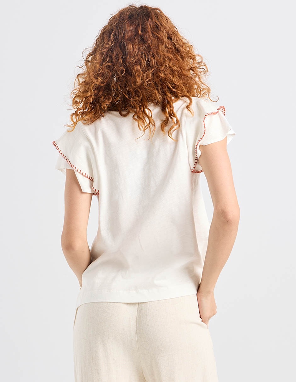 Blusa Charol By October manga corta para mujer 11