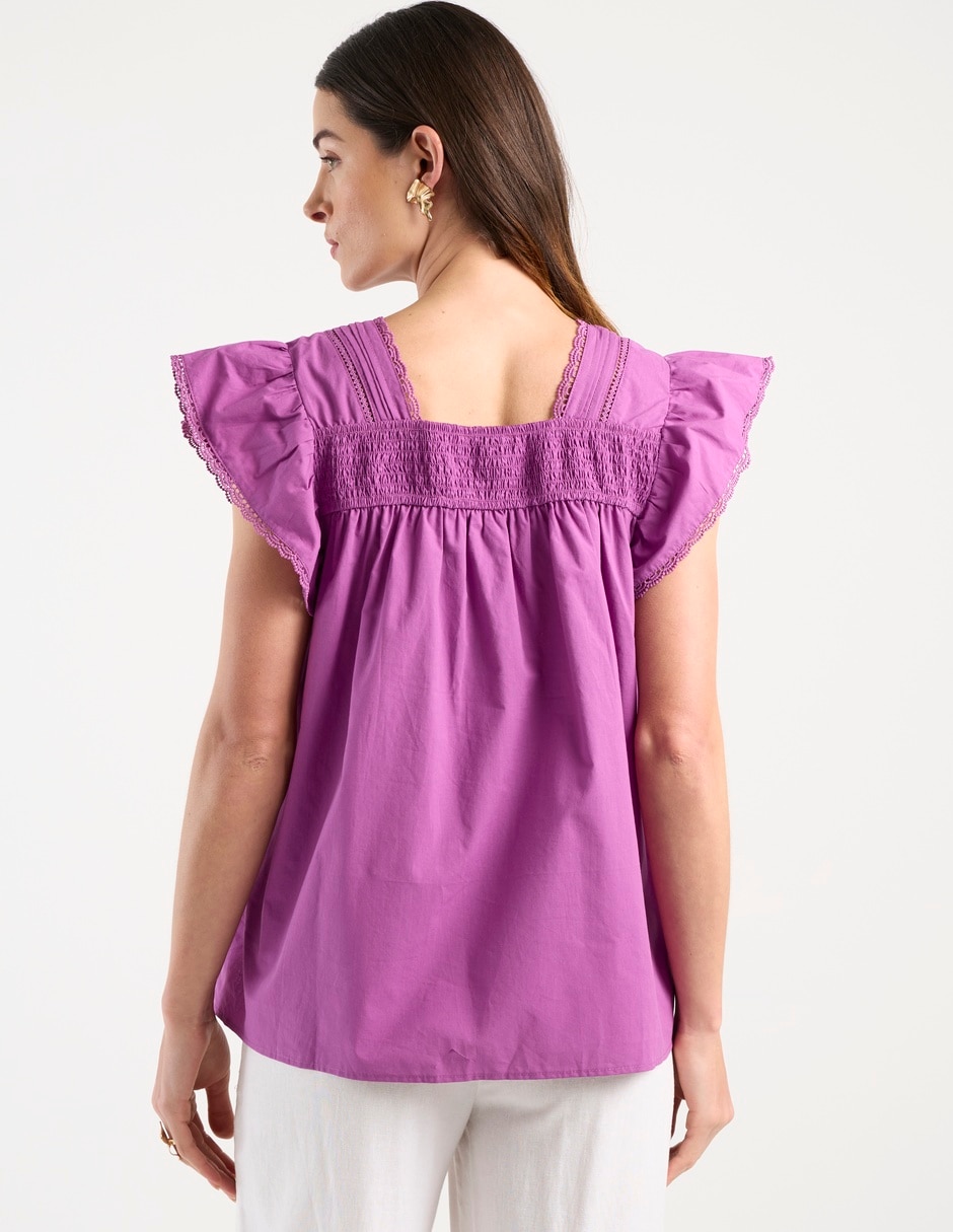 Blusa Charol By October manga corta para mujer 3