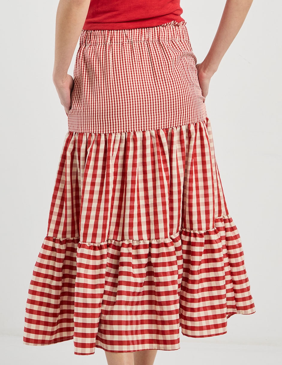 Falda crop a la cintura alta 5