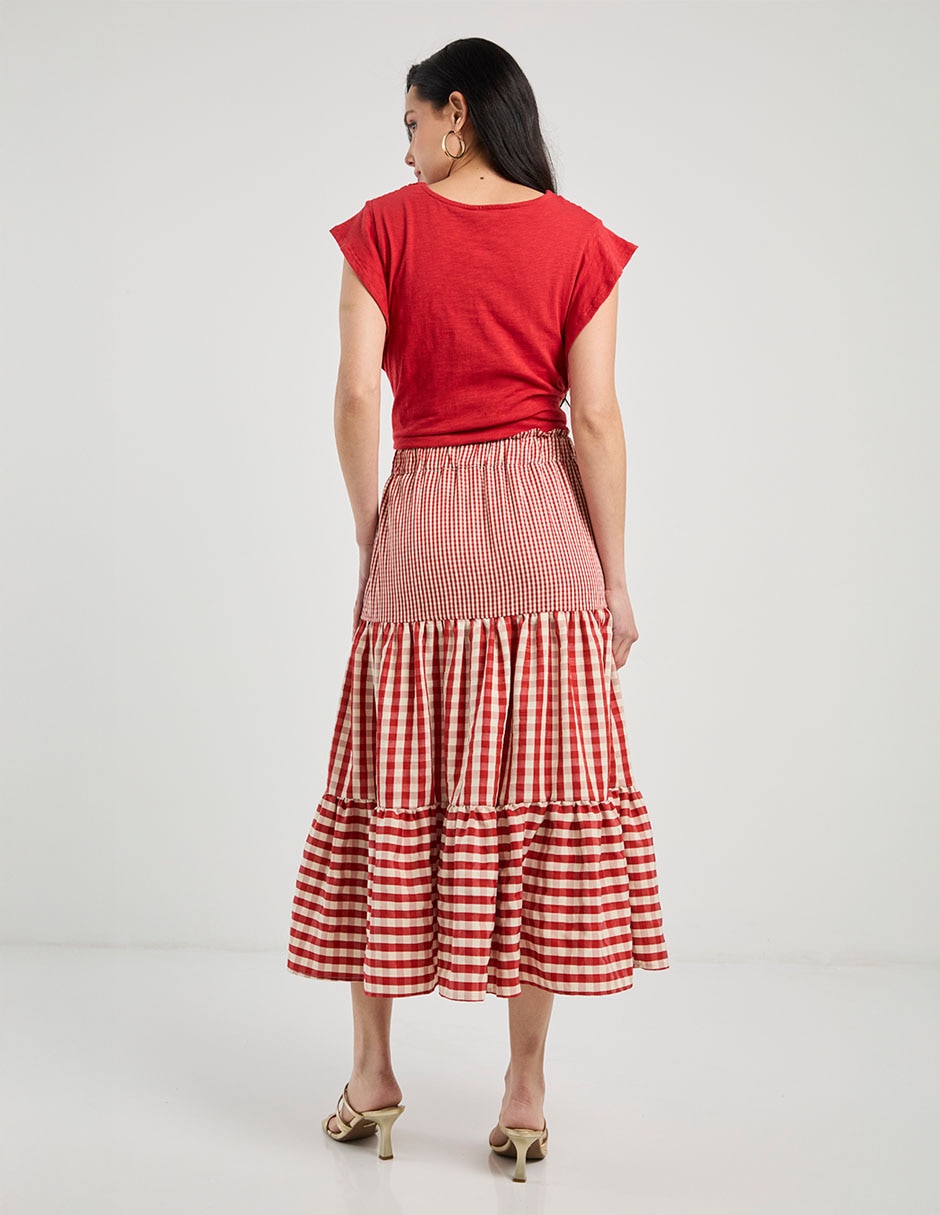 Falda crop a la cintura alta 6