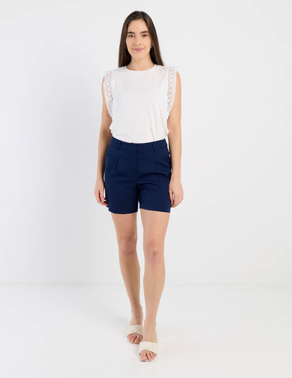 Playera Charol By October manga corta para mujer 3