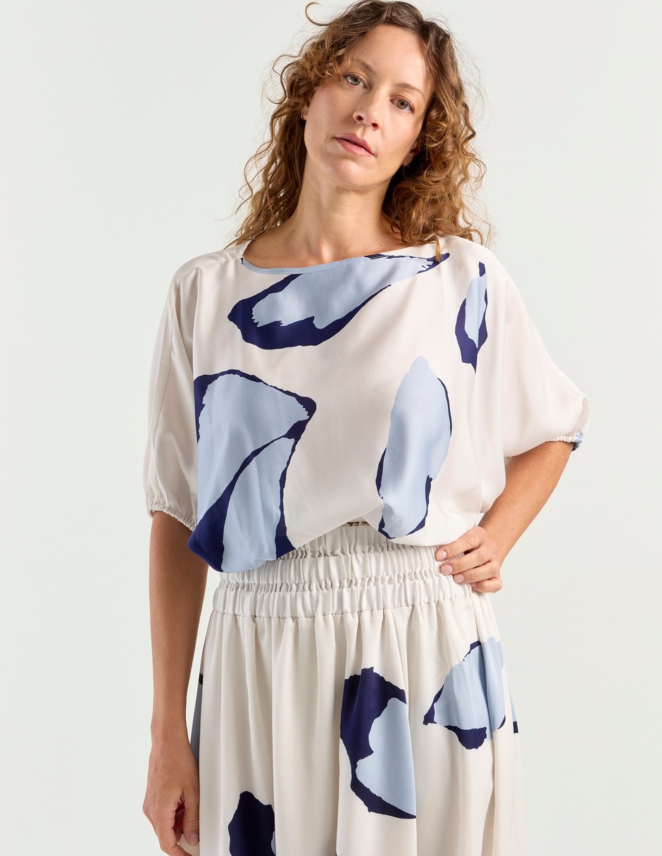 Blusa Liz& manga al codo para mujer 2