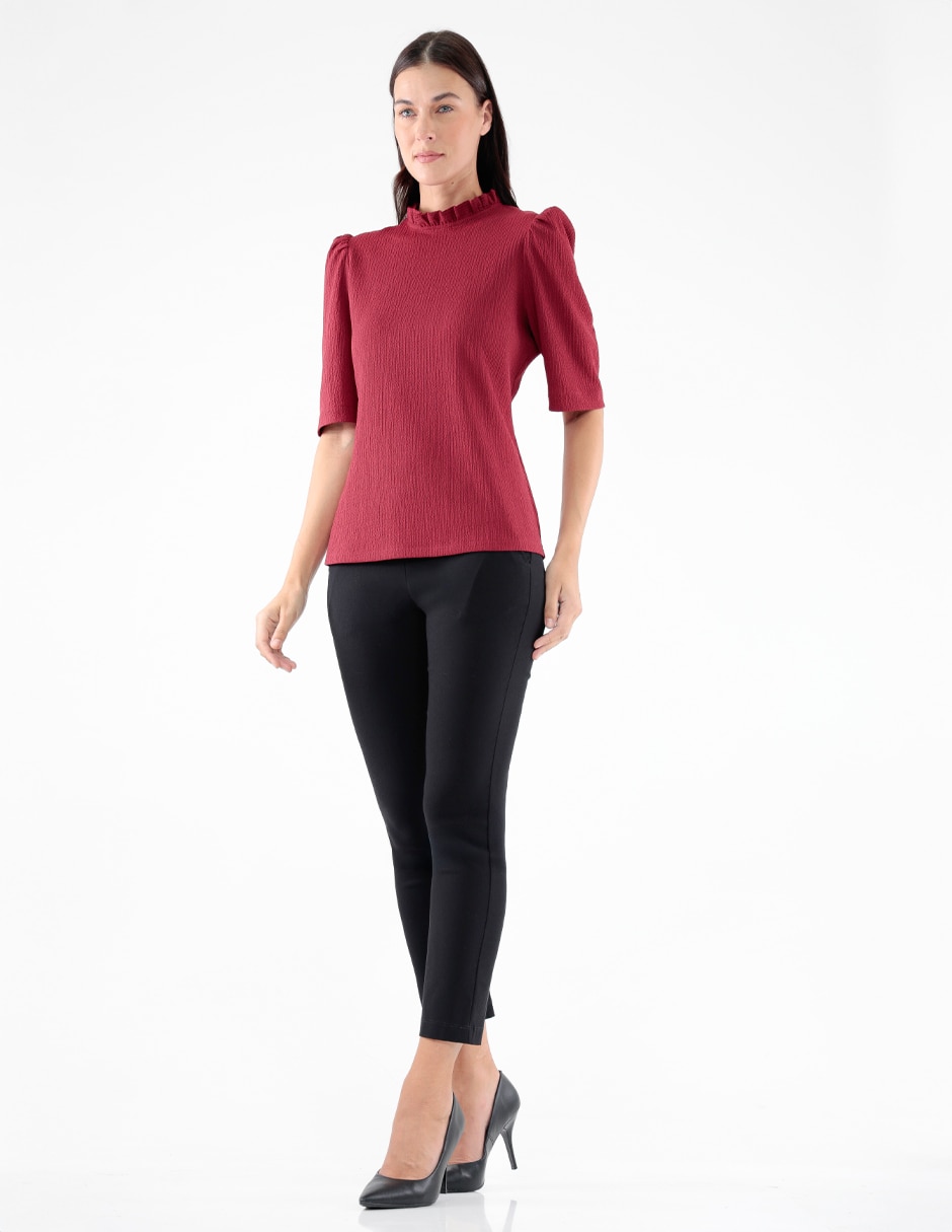 Blusa manga al codo para mujer 3