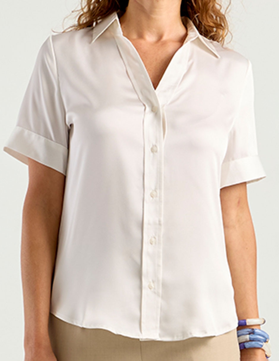Blusa manga corta para mujer 5