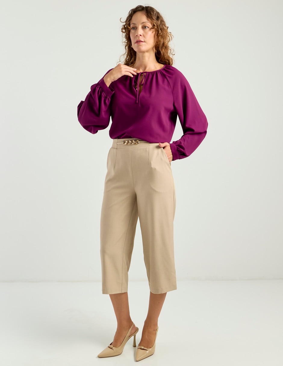 Blusa Liz& manga larga para mujer 3