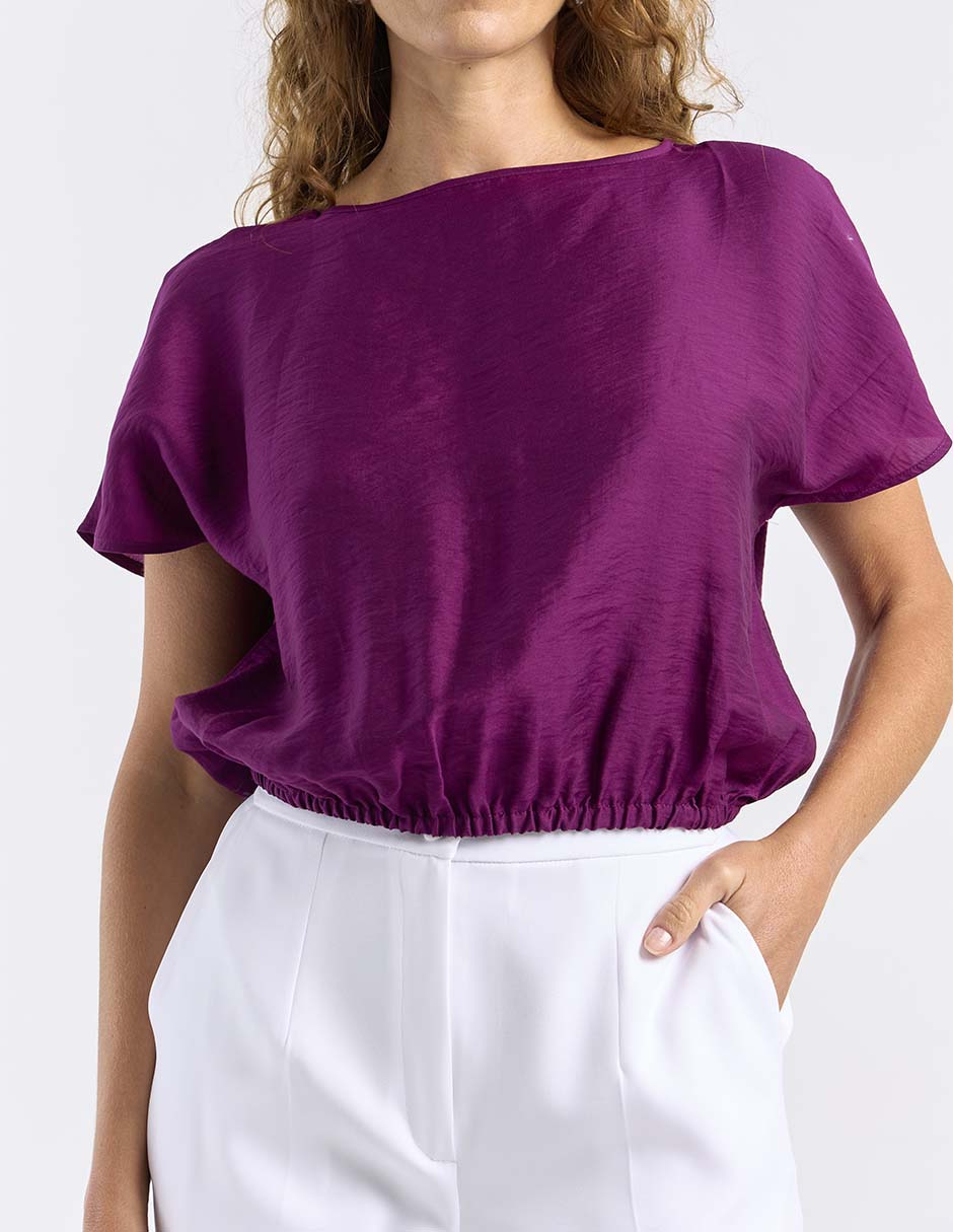 Blusa Liz& manga corta para mujer 4