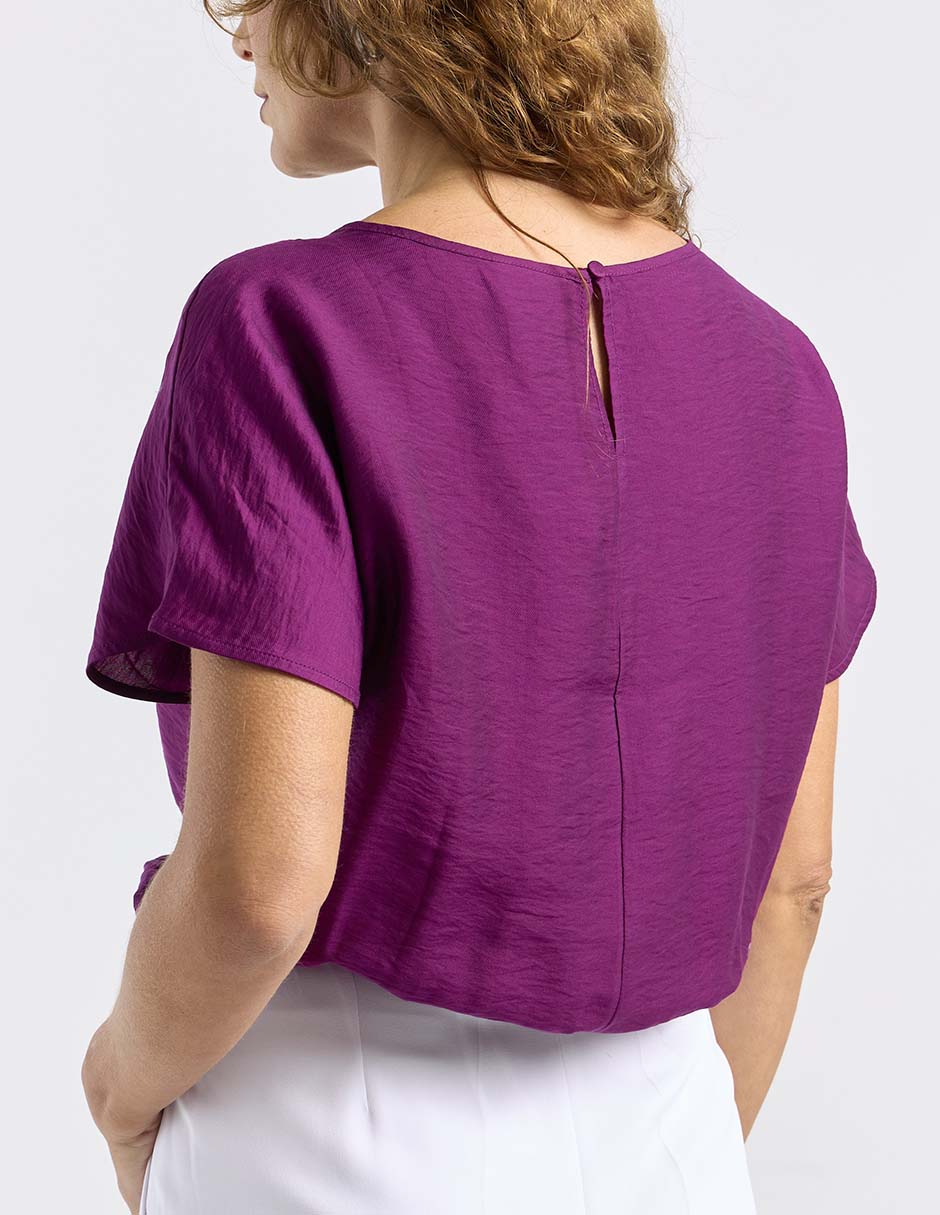 Blusa Liz& manga corta para mujer 5